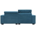 thumbnail image 4 of Shunda K 87*34.2'' 2-Seater Sectional Sofa Couch with Multi-Angle Adjustable Headrest, Spacious and Comfortable Velvet Loveseat for Living Room,Studios, Salon, 4 of 9
