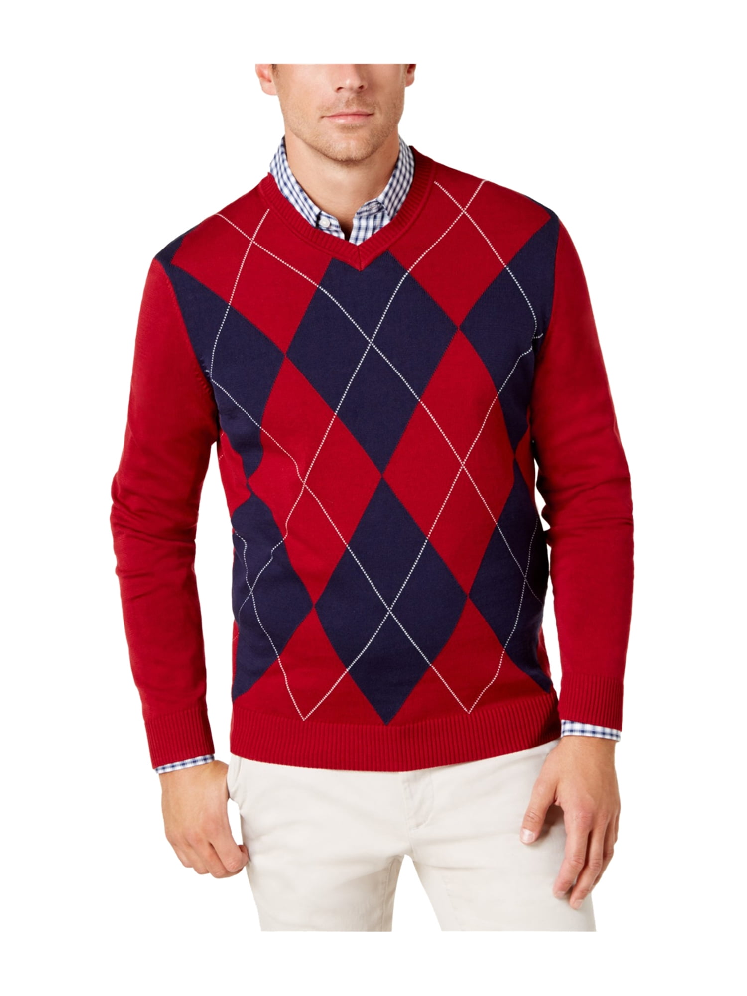 Club Room Mens Argyle Knit Pullover Sweater - Walmart.com