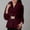 Wine, variant on Olyvenn Women's Faux Fur Winter Coats Fuzzy Warm Jacket Plus Size Fleece Jackets Elegant Open Front Cardigan Casual Outerwear Wine XXL