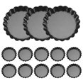 thumbnail image 1 of 13 Pcs Egg Tart Molds, 3inch Mini Tart Pans Removable Bottom, Cupcake Cake Muffin Mold Tin Pan Bakin, 1 of 5