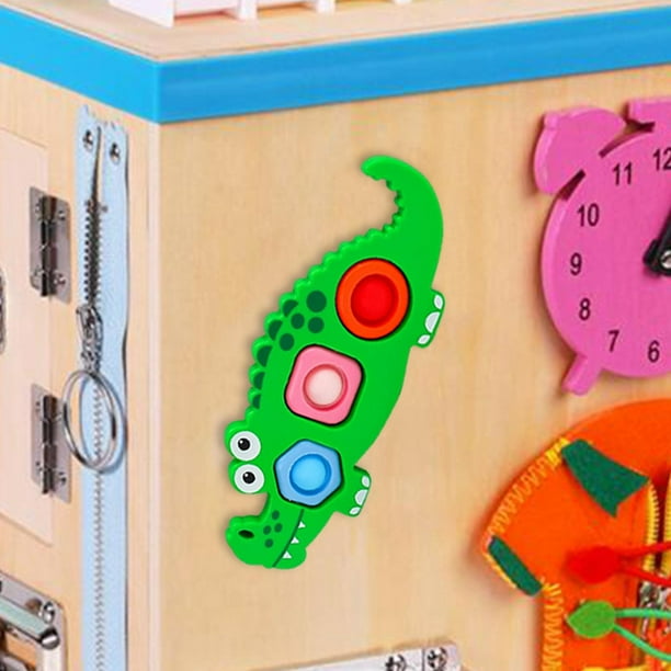 Tablero Interactivo De 4 Piezas Montessori, Juguetes Para El Desarrollo De Habilidades Motoras