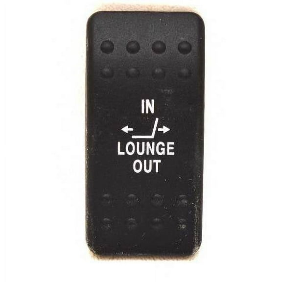 Carling Boat Rocker Switch Plate | Lounge In / Out Actuator Black