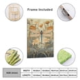 thumbnail image 5 of YarnArtistry Framed Vintage 3D Textured Wall Art Green Dragonfly Flowers Wall Decor Hand Drawn Sandstone Nature Botanical Pictures for Living Room Bedroom, 5 of 5