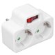 thumbnail image 2 of Adaptador convertidor de potencia estándar europeo, enchufe iluminado con interruptor 2P, resistente al agua, 16A, 250V, 2 of 9