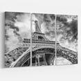 thumbnail image 2 of Designart 'Black and White View of Paris Paris Eiffel Tower ' Cityscape Canvas Print, 2 of 3