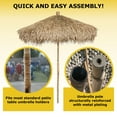 thumbnail image 6 of 9 Ft. Bamboo Market Seagrass Thatch Patio Umbrella For Outdoor Natural Tiki Umbrella, 6 of 6