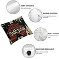 thumbnail image 4 of SHANXI Christmas Pillow Cover Red Black Throw Pillow Case Decorative Cushion Cover Case 24x24in, 4 of 5