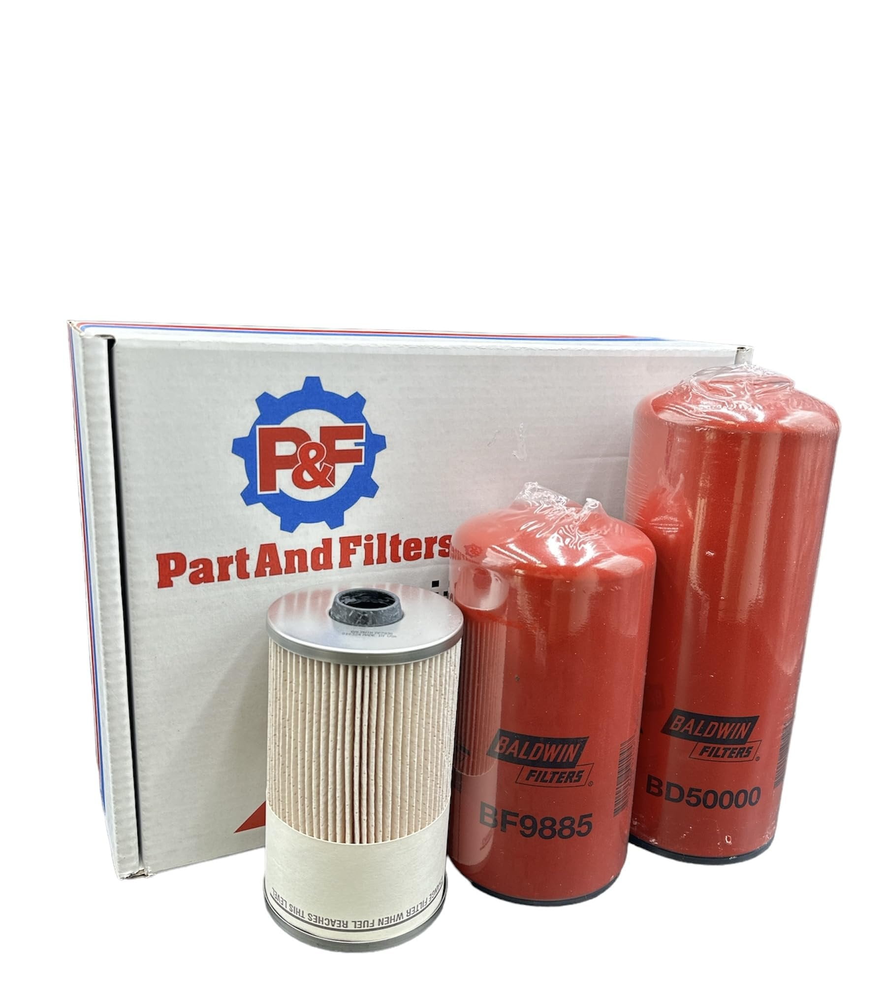 P&F Oil Change Filter Kit For Cummins ISX15 BD50000 - BF9885 - PF7930 Replace LF14000NN - FF5776 - FS19765