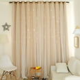 thumbnail image 1 of Cortina de gasa Toystoory para ventana de dormitorio y sala de estar Doble capa Beige 200*100*0.1 cm, 1 of 5