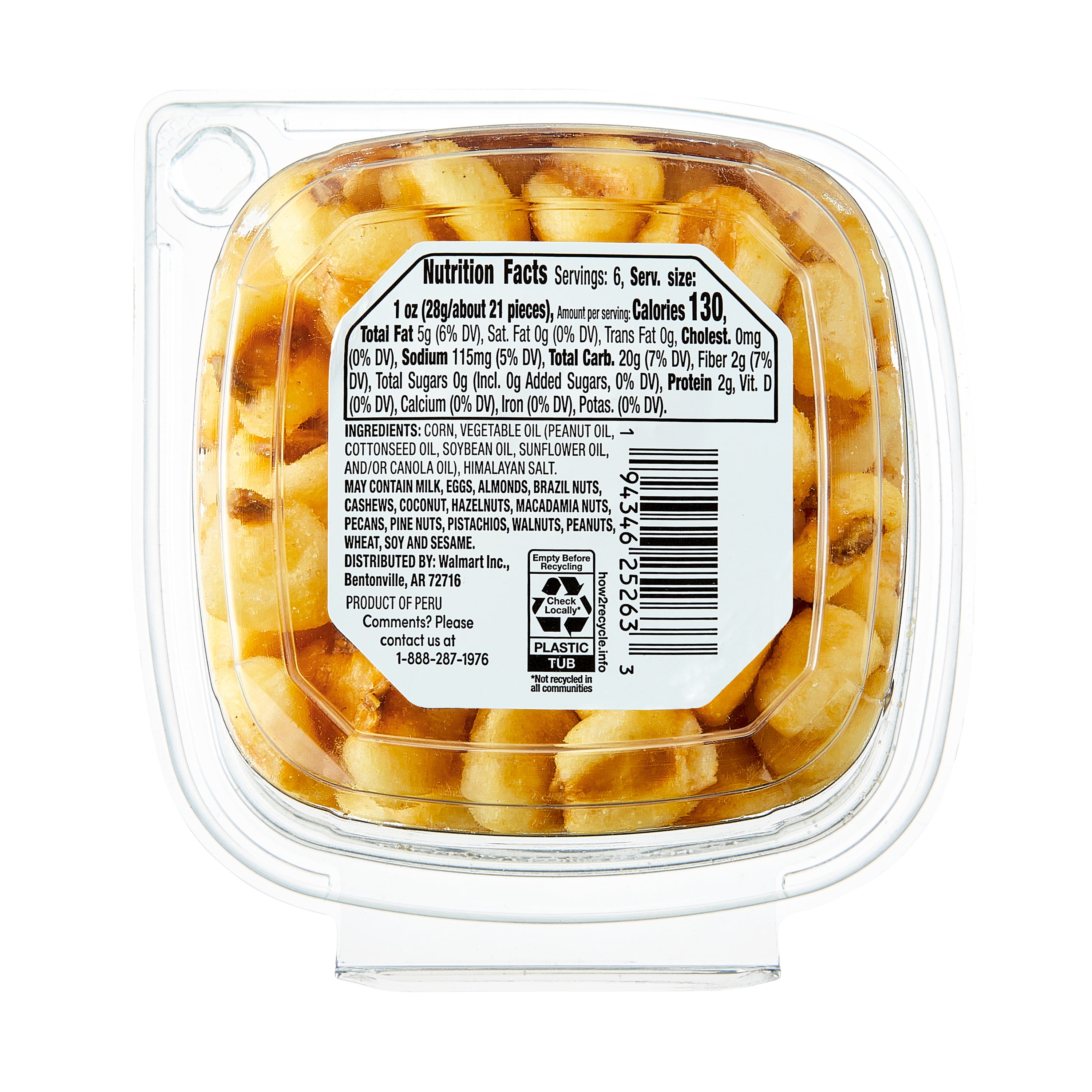 (3 pack) bettergoods Roasted and Salted Giant Peruvian Corn, 6 oz