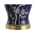 thumbnail image 4 of JONATHAN Y Gracie 29.5" Traditional Cottage Ceramic/Metal Ginger Jar LED Table Lamp, White/Navy, JYL3047A, 4 of 4