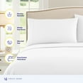 thumbnail image 2 of Sweet Home Collection King Sheet Sets, Classic 1800 Series Deep Pocket 4 Piece, Luxury Soft Microfiber Bed Sheet Sets, White, 2 of 5