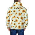 thumbnail image 5 of Zip Up Hoodies for Men - Vintage White Polka Dot Sunflower Long Sleeve Comfrt Men'S Fashion Hoodies & Sweatshirts, Jackets for Men Hoodies Pullover Clothing Clothes with Pouch, 5 of 5
