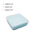 thumbnail image 2 of Melii Silicone Sandwich Food Storage Container, Reusable Leak-Resistant Lunch Container, Blue, 2 of 9