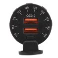 thumbnail image 2 of Cargador de coche USB QC3.0 de doble puerto de carga rápida universal para coches de 12 a 24 V, motocicletas, barcos y yates, 2 of 8