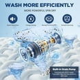 thumbnail image 3 of 17.6Lbs Portable Washing Machine, Full-Automatic Portable Compact Washer with Drain Pump, 10 Programs 8 Water Levels, Compact Washers with LED Display for Apartment Home RV Dorm, 3 of 8