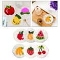 thumbnail image 3 of 4/6 Uds. Kits de posavasos con aguja perforada estampados para principiantes con herramientas básicas decoración del hogar estampado de frutas para adultos trabajo de lana 6 piezas Hugo Kits de agujas para perforar, 3 of 10