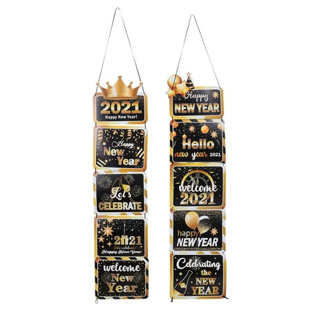 

1 Set New Year’s Door Tag Door Hanging Pendant Home Store Cafe Decoration(XL)