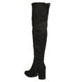 thumbnail image 3 of New Women Wild Diva Geller-01 Faux Suede Over The Knee Chunky Heel Boot, 3 of 5