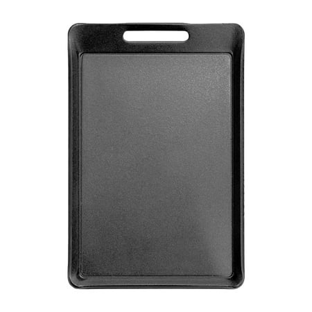 

1pc Practical Barbecue Pan Iron Barbecue Plate Barbecue Tray for Camping (Black)