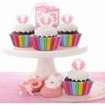 thumbnail image 3 of 100 Pack Rainbow Cupcake Liners - Standard Size, Greaseproof Paper Muffin Liners for Birthday Party, Wedding Cake, Colorful Cupcake Wrappers, 3 of 7