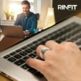 thumbnail image 3 of Rinfit Silicone Wedding Ring for Men - Soft Rubber Wedding Band Replacement - Infinity Collection, 3 of 4