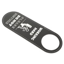 BESTOYARD Restroom Signs Door Knob Sign Black 1 Set for