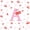 White Pink A, variant on Feelyou Cherry Letter T Full Size Sheets for Girls, Fruit Bow Bed Sheets for Bedroom, Pink, 4pcs