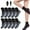 Black, variant on 10 Pairs Tourmaline Body Shaping Stretch Socks Women Men Non Slip Crew Socks