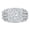 C-Wedding Set, variant on SFTING Engagement Rings for Woman 5A CZ Halo Wedding Rings for Women Silver 18K White Plated Size 7