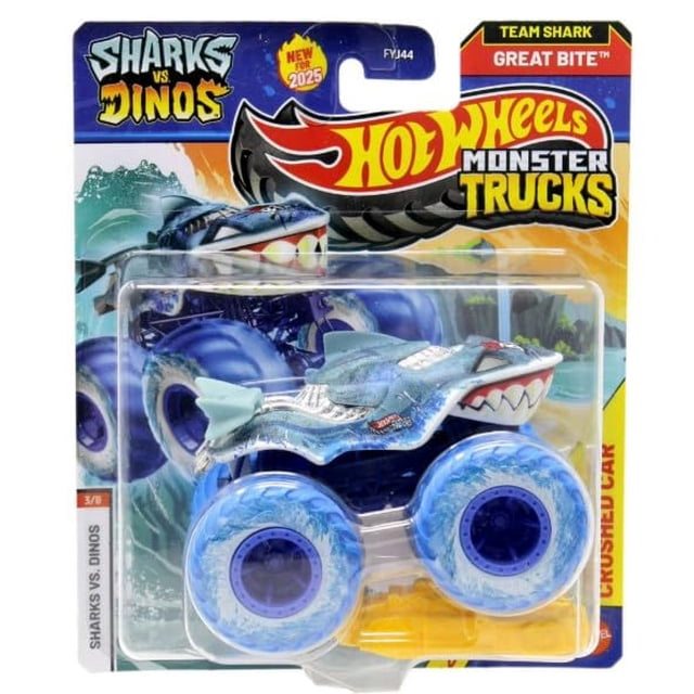 Hot Wheels Monster Trucks Sharks vs Dinos 1:64 2025