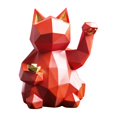 thumbnail image 1 of Rongfmy Cat Decor Dog Sculptures Abstract Animal Figurines Geometric Surface Resin, 1 of 9