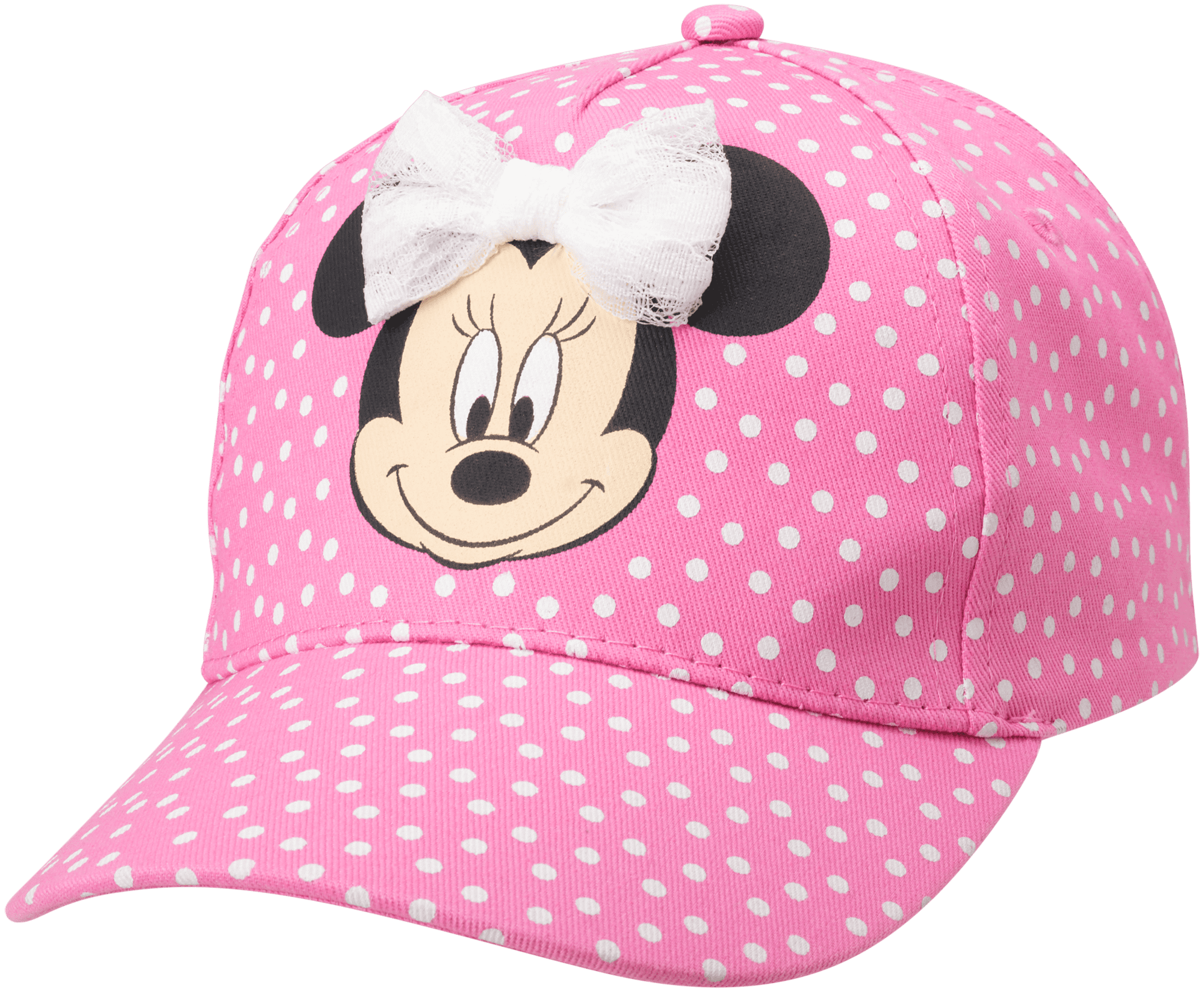 Disney Girls' Minnie Mouse Baseball Cap 3D Bow Curved Brim Strap Back