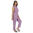 thumbnail image 2 of Phagun Pajamas Set Printed Rayon Sleepwear Sleeveless Nightwear For Women, 2 of 7