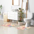 thumbnail image 6 of Yayeee Bath Rug for Bathroom Floor Non Slip Contour Fluffy Soft Absorbent Mat, 20"x24", Blue Beach Toys Pattern, 6 of 7