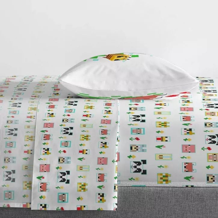 Minecraft Beautiful Day 3-Piece Twin Sheet Set, 100% Polyester