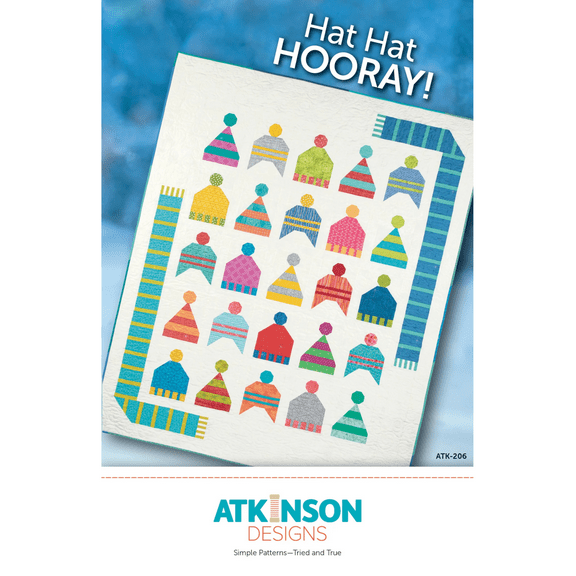 Hat Hat Hooray Quilt Pattern by Atkinson designs