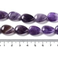 thumbnail image 5 of Natural Amethyst Beads Strands Teardrop 17.5~18x13x6mm Hole: 1.2mm about 22pcs/strand 15.24 inch(38.7cm), 5 of 5