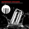 thumbnail image 4 of Titanium Small Pill Holder Keychain   Portable Pill Case  Pocket Pill Box Container Carrier to Hold Pills  Vitamins  Fish Oil  Supplements, 4 of 6