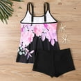 thumbnail image 6 of Aboser Boho Floral Print Tankini Swimsuits for Women Plus Size High Waisted Bathing Suit 2 Piece Modest Swimsuit Fashion Outfit for Pool Party Beach Swimwear, 6 of 11