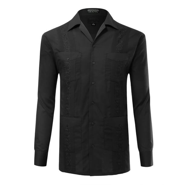 Allsense Allsense Men S Long Sleeve Guayabera Color Formal Dress Shirt Black 2xl Walmart Com Walmart Com Allsense Allsense Men S Long Sleeve Guayabera Color Formal Dress Shirt Black 2xl Walmart Com Walmart Com