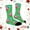 Green, variant on Playful Ice Themed Crew Socks,Soft Socks With Cute Print Ages 7-12 Durable Everyday Socks For Daily Wear & Comfortable Footwear Seasonal Designs