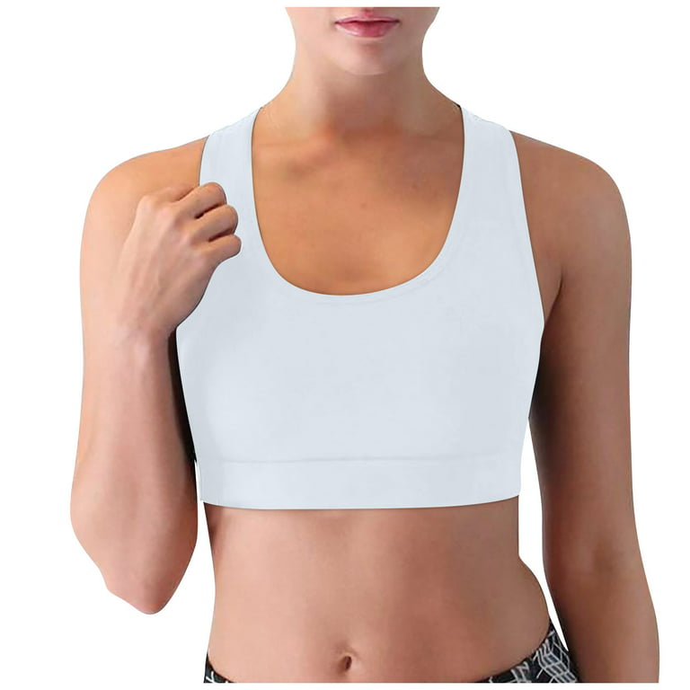 Sport Bras for Women Running Shockproof Yoga Mobile Yoga Portable Pocket  Underwire Bra for Women White L 