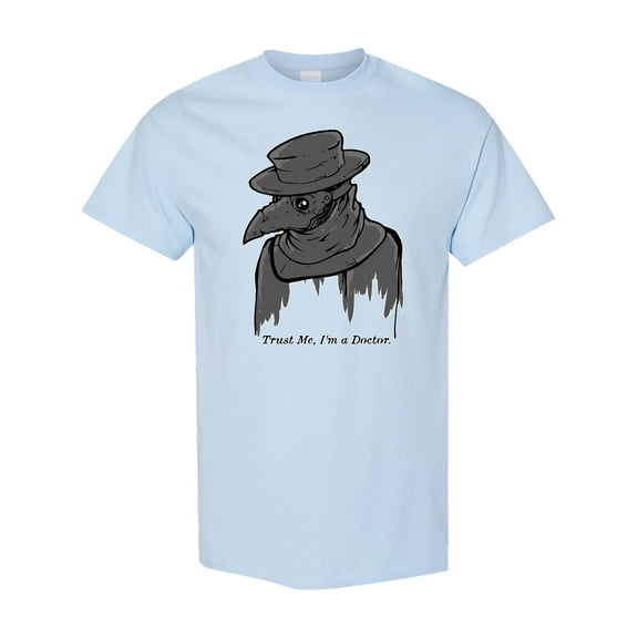 Inktastic Goth Plague Doctor 'trust Me I'm a Doctor.' T-Shirt