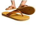 thumbnail image 4 of Yellow EVA Flip Flops for Men and Women, Lightweight Beach Pool Slides with Quick-Dry Comfort, Non-Slip Unisex Sandals and Water Shoes,Size 5-5.5, 4 of 7