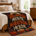 thumbnail image 6 of autumn celebration Movie Marathon Night Haunted House Scene Carved, Warm Flannel Blanket for Living Room and Reading Nook, Festive autumn celebration Scene, Art Lovers autumn celebration Gift, 6 of 7