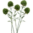 thumbnail image 2 of 4Pcs Fake Dianthus Artificial Greenery Stem Realistic Green Tricks for Home Kitchen Wedding Courtyard Decoration (Dark Green), 2 of 5