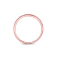 thumbnail image 4 of FB Jewels 14kt Rose Gold Womens Round Diamond Single Row Channel-set Wedding Band 1/10 Cttw, 4 of 4