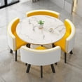 thumbnail image 3 of Living Room Chairs Minimalist Modern Dining Table Set 4 Chairs Comedor 4 Sillas Reception Coffee Tables Kitchen Furniture HY My Lux Decor Round, 3 of 27