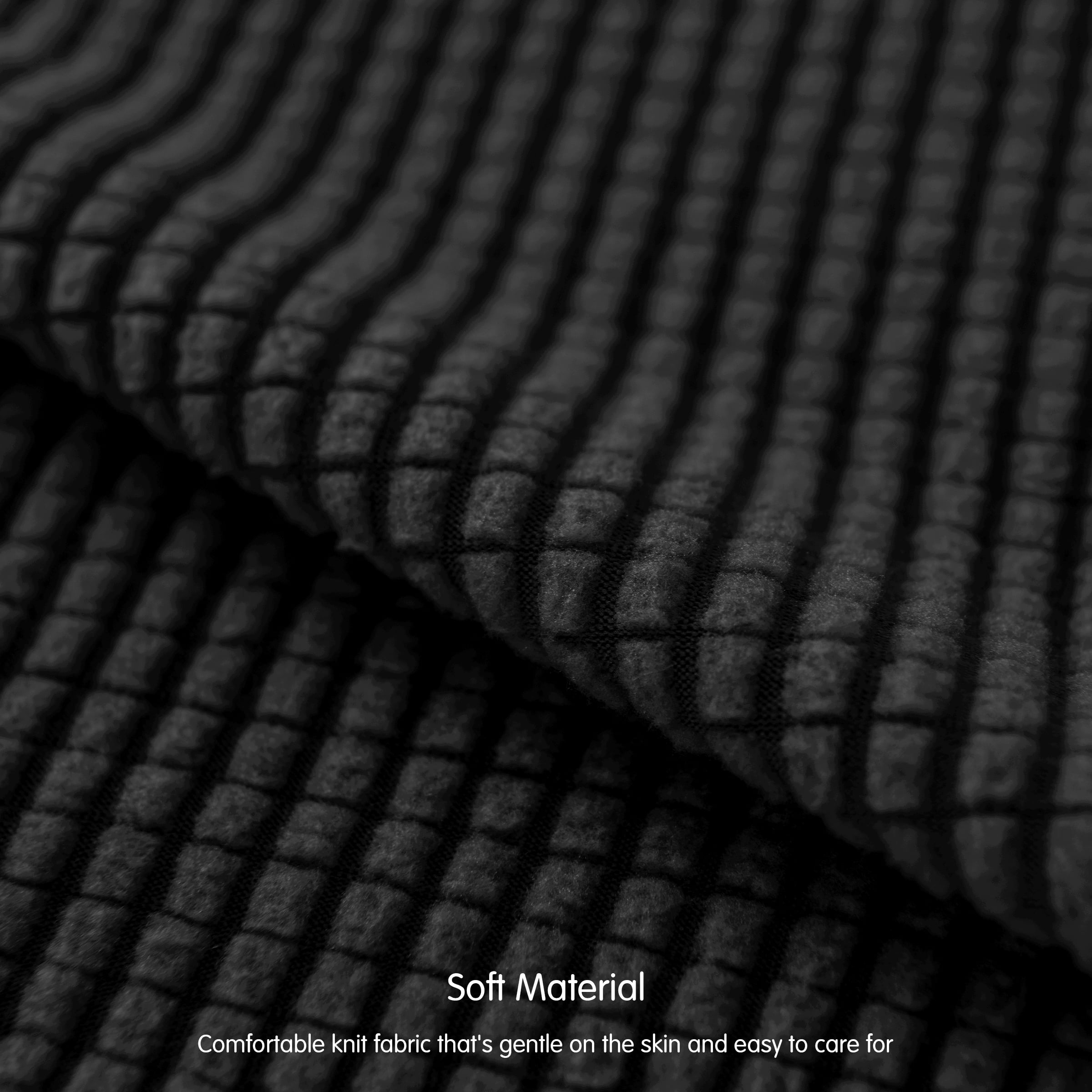 Subrtex  1 Piece Stretch Jacquard Couch Cover, Armchair Sofa Slipcover for 1 Cushion Couch, Machine Washable Furniture Protector (Armchair, Black)